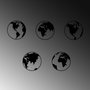 Wallity World Map 2 Negro